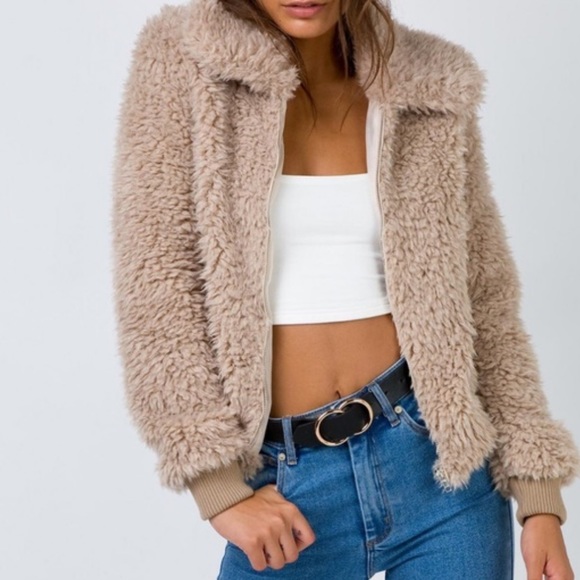 princess polly teddy jacket